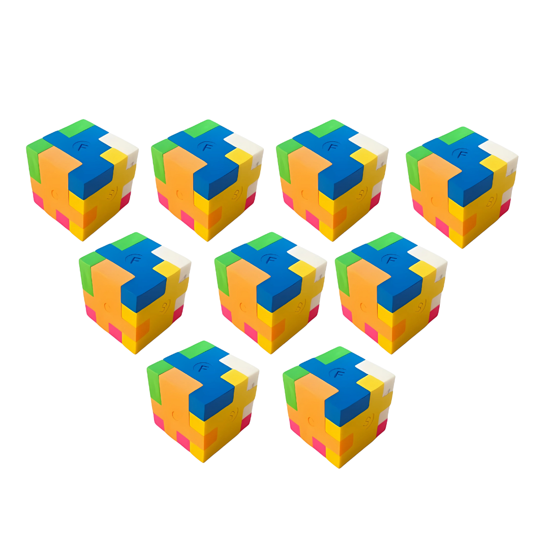 Cubic Puzzle Eraser Set